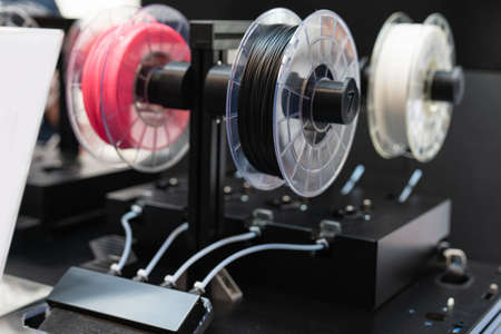 A 3d printer in the laboratoryの写真素材