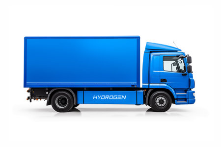 Blue hydrogen fuel cell truckの素材