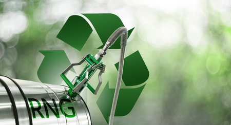 Concept of RNG - renewable natural gas.の写真素材