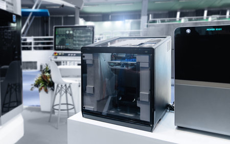 3D ptinters in the laboratory. 3D printing technology