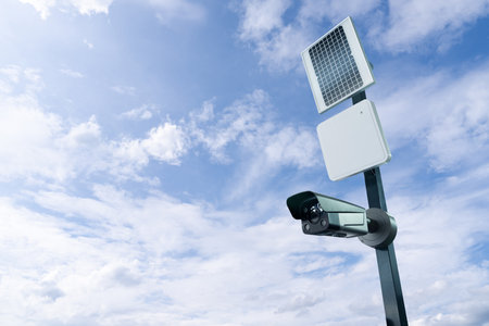 CCTV Surveillance camera powered by solar energy