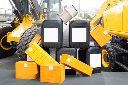 Consumable and spare parts and fluids for regular maintenance of industrial machines