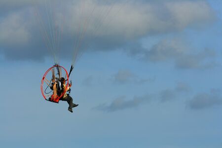 Floating in the skyの写真素材