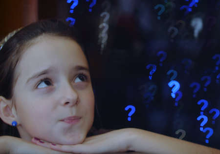 Young pretty dreaming girl. Ukraineの写真素材