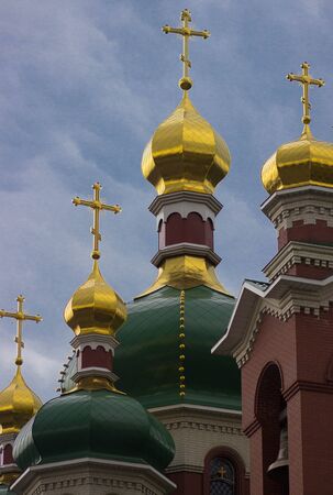 beautiful church in ukraine . Petropavl?vsky temple, Talnoeの写真素材