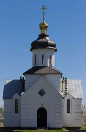 beautiful church in ukraine . Chapaevkaの写真素材