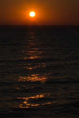 Sunset on the sea, abstract environmental backgrounds. Ukraineの写真素材