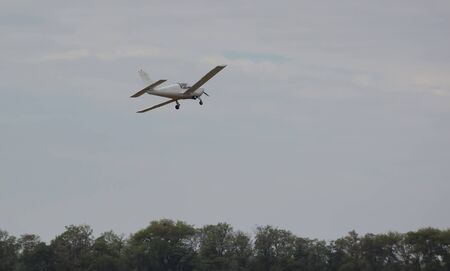 little plane in the air. Small aircraftの写真素材