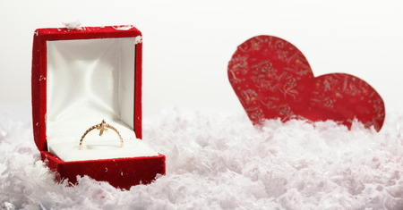 close up of ring box