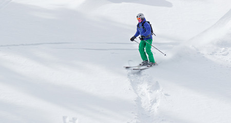 DRAGOBRAT, UKRAINE - MARCH 17: jump of Freeride Skating Festival March 17, 2017 in Dragobrat, Ukraineのeditorial素材
