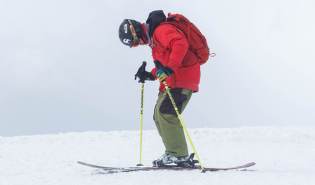 DRAGOBRAT, UKRAINE - MARCH 17: jump of Freeride Skating Festival March 17, 2017 in Dragobrat, Ukraineのeditorial素材