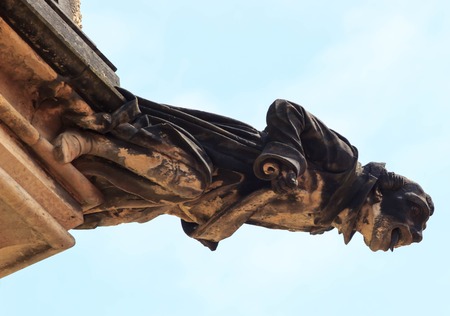Gothic style Gargoyle on St Vitus Cathedral Pragueの写真素材