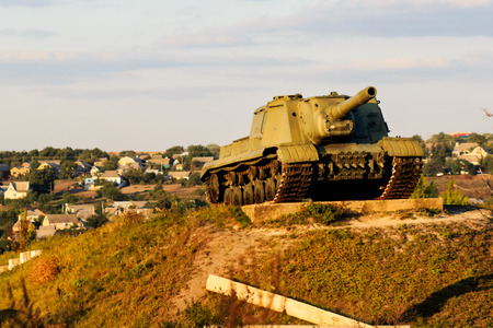Tank monument sovetの写真素材
