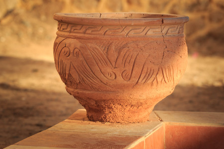 Antique decorative clay vases