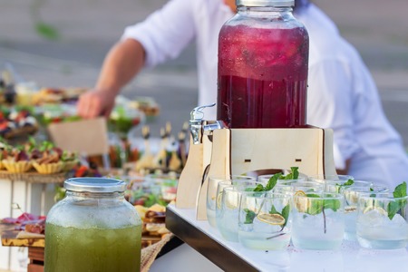 cocktails and soft drinks