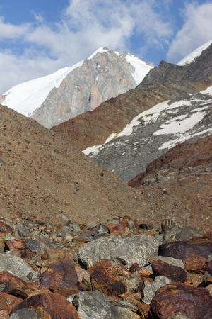 Rock mountains landscape. Chamonix Mont Blanc.の写真素材