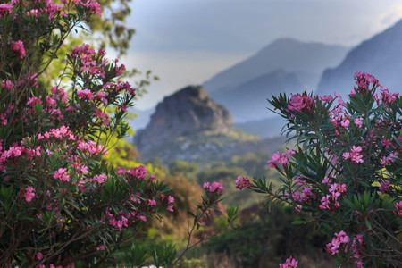 Turkey mountain views at dawn region of Antalya near Kemer