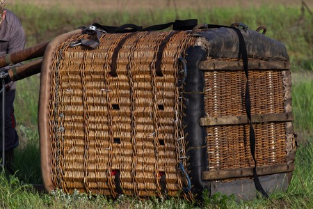 Basket of hot-air balloon.の写真素材