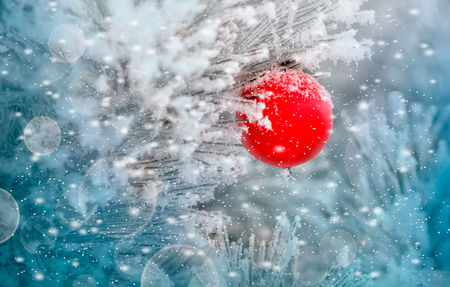 Christmas tree toy. Holiday background. New year,の写真素材