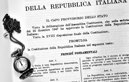 Clock Constitution of the Italian Republic