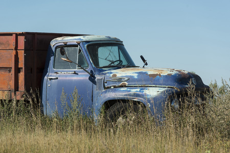 An Old Grain Truckの写真素材