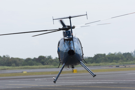 A Jet Helicopter taking off for a tour in Hawaiiの写真素材
