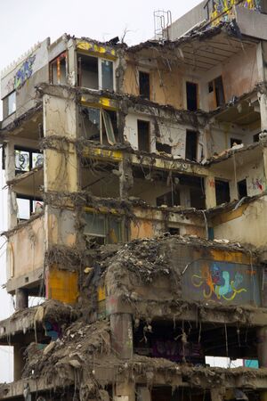 Demolition of a big houseのeditorial素材