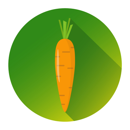 Carrot flat design iconのイラスト素材