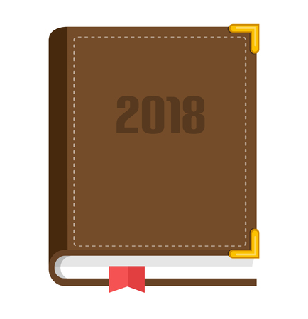 calendar 2018 flat design Iconのイラスト素材