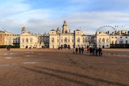 Horse Guards Parade with touristsのeditorial素材