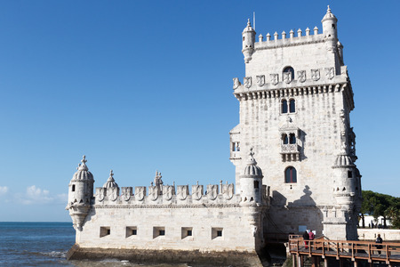 Belem Tower in Lisbon, Portugalのeditorial素材