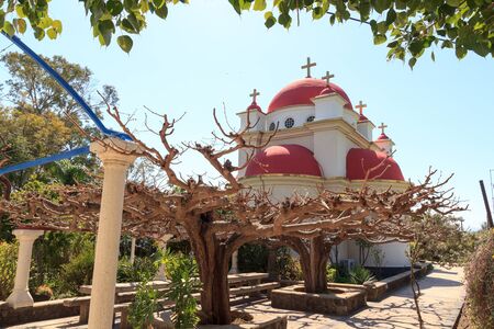Greek Orthodox monastery and Church of the Holy Apostles in Capernaum, Israel