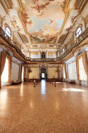 Interior of Villa Pisani in Riviera del Brenta, Italyのeditorial素材
