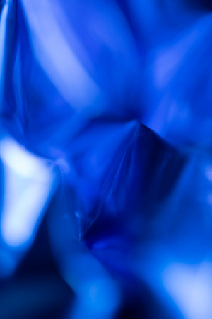 defocused trendy holographic foil background festive Christmas backdropの写真素材