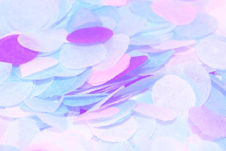 colorful paper confetti close up macro for your projectの写真素材