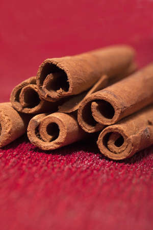 cinnamon  brown aromatic spice for christmas holidaysの写真素材