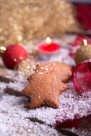 delicious homemade gingerbread star cookies with tealight for christmas athomsphere