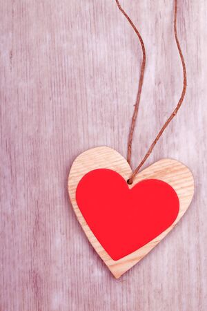 wooden heart decoratiion for valentines day and weeding
の写真素材