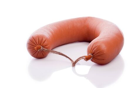 ring of german beef sausageの写真素材