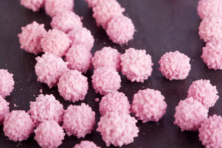 pink sweet sugar candy pearlsの写真素材