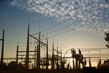 electric power transformation substation in sunrise