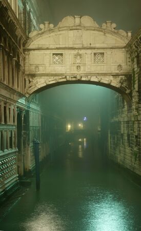 Venice by Night, Italy, Europeのeditorial素材