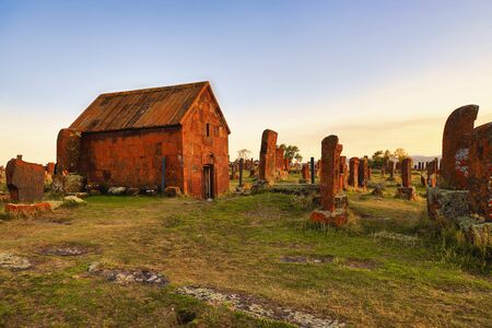 Noratus cemetery at Sevan lake, Armenia, Asia