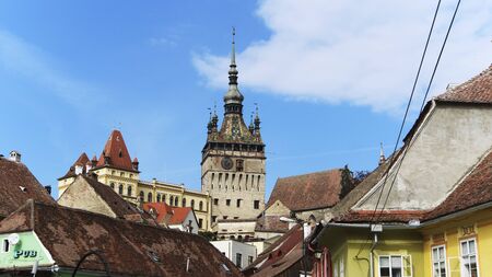 The City of Sighisoara in Romania, Europeの写真素材
