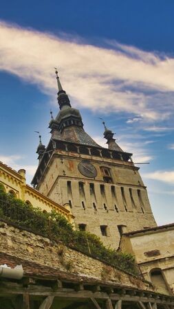 The City of Sighisoara in Romania, Europeの写真素材