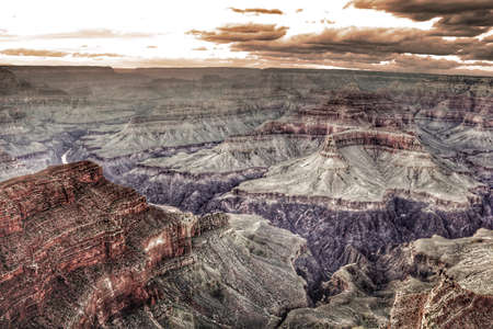 View from the South Rim of the Grand Canyon National Park, United States of Americaの写真素材