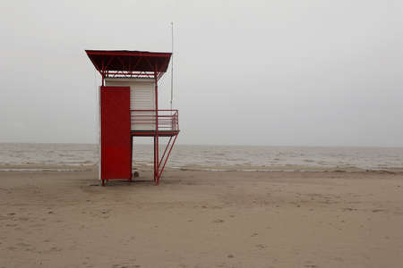 Parnu Beach in Estonia, Baltic States, Europeの写真素材