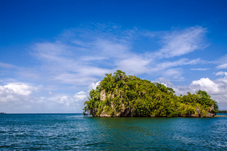Los Haitises National Park, Dominican Republic, Caribbean, Middle Americaの写真素材