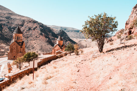 Noravank monastery in Surp Astvatsatsin, Armenia, Asiaの写真素材