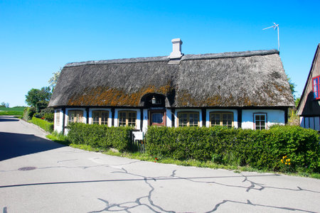 Typical Buildings at Samso Island, Denmark, Europeの写真素材